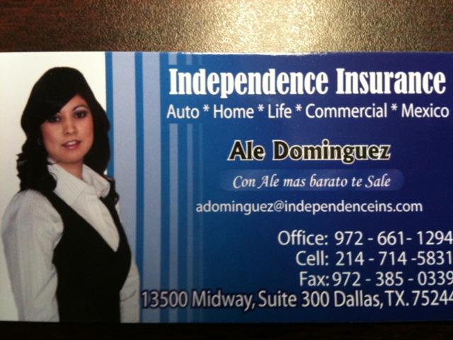 Independence Insurance - Dallas TX 75244 | 972-661-1294 | Insurance